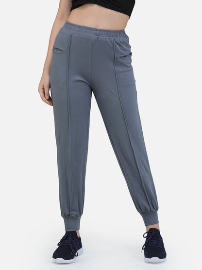 SCORPIUS GREY TRACKPANT WITH FRONT POCKET DESIGN