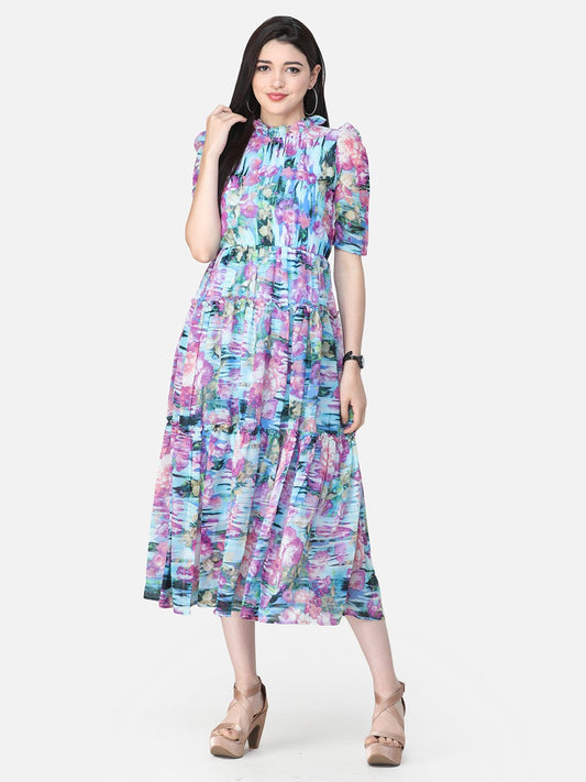 SCORPIUS Multicolour Printed dress