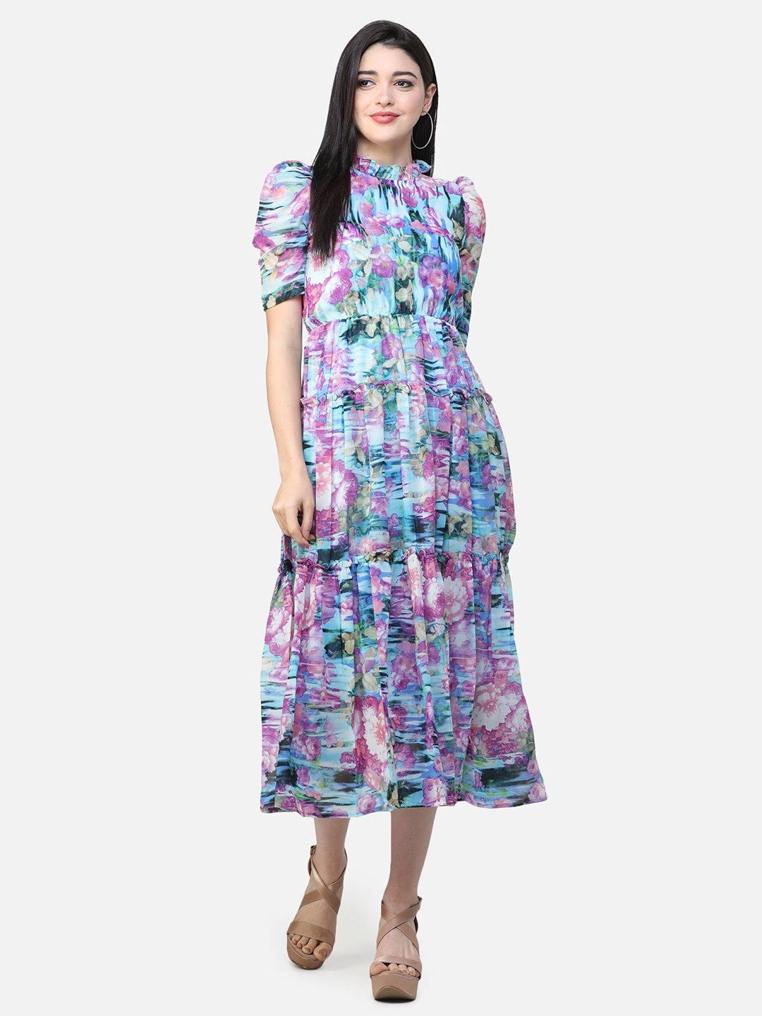 SCORPIUS Multicolour Printed dress