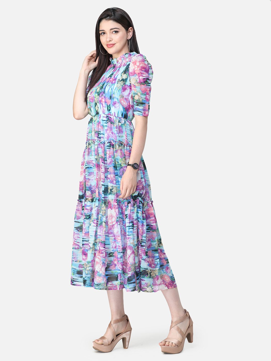 SCORPIUS Multicolour Printed dress