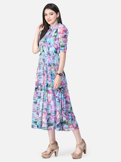 SCORPIUS Multicolour Printed dress