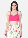 SCORPIUS SOLID PINK CROP TOP