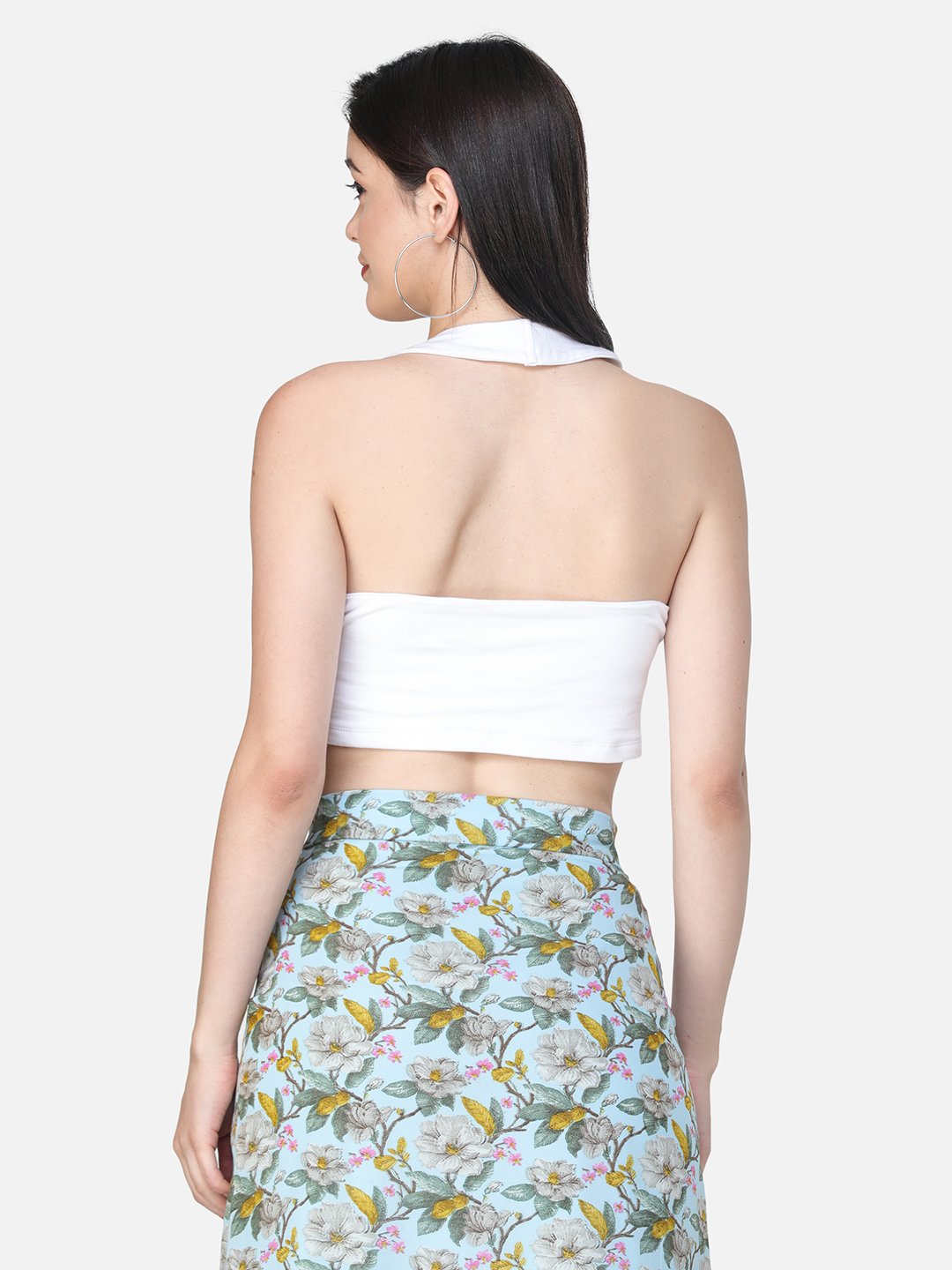 SCORPIUS SOLID WHITE CROP TOP