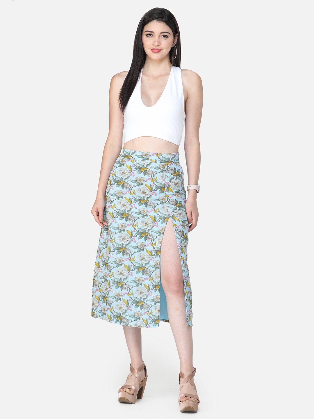 SCORPIUS SOLID WHITE CROP TOP