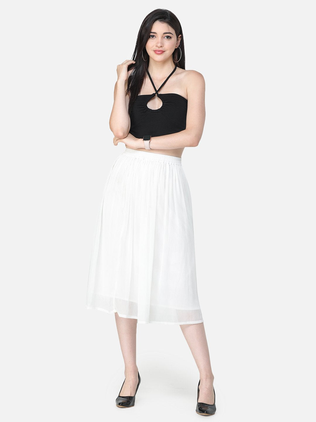 Solid White Skirt