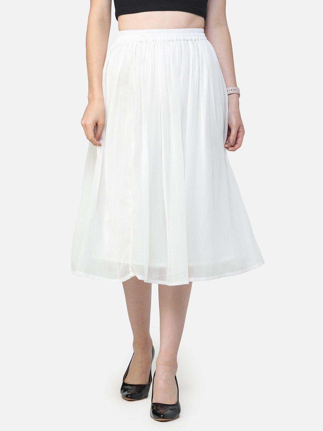 Solid White Skirt