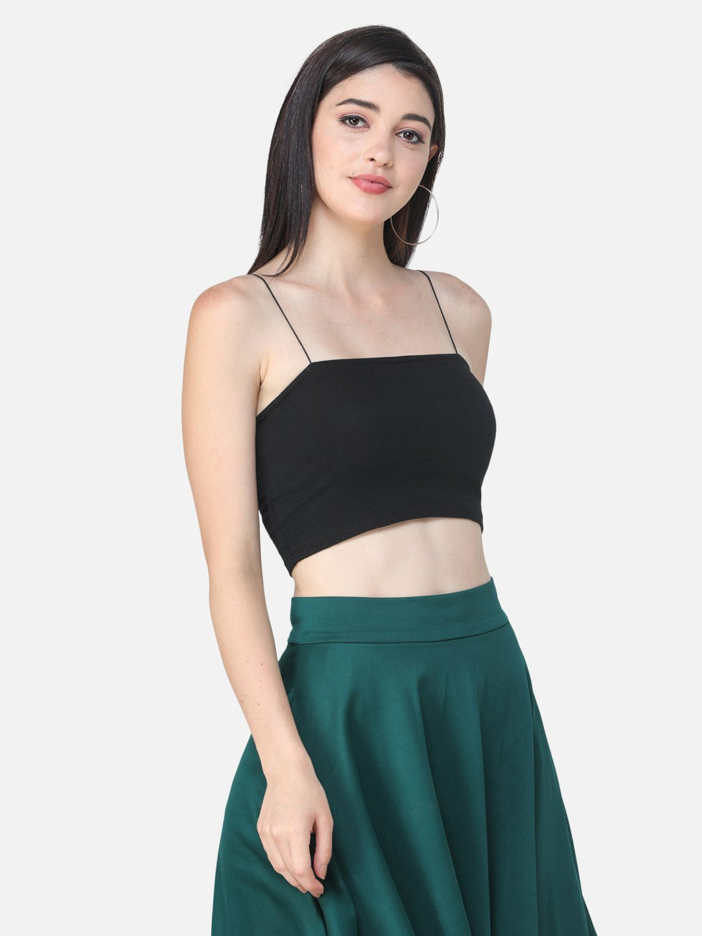 Cation Black Crop-Top