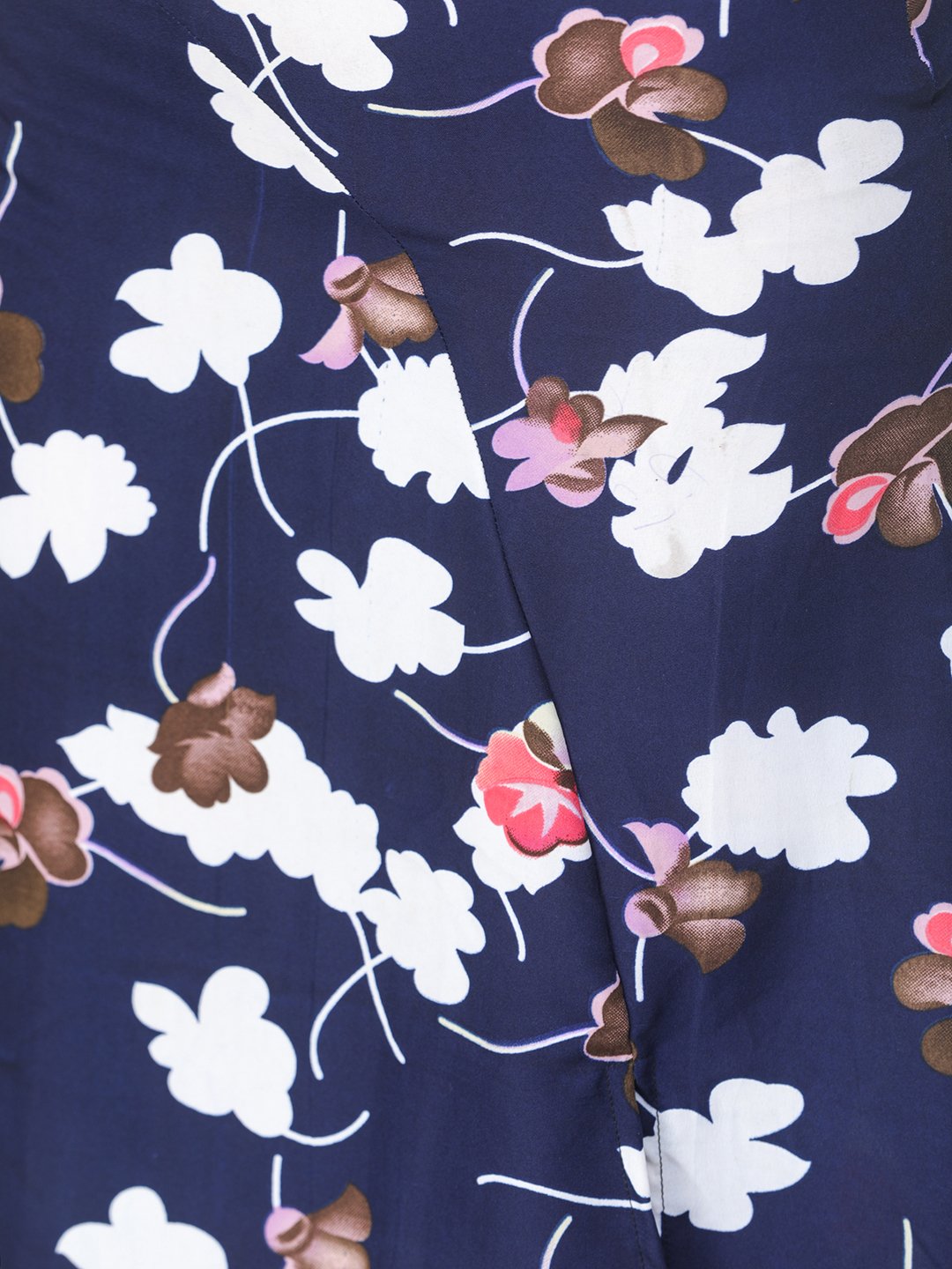 Navy Floral Skirt