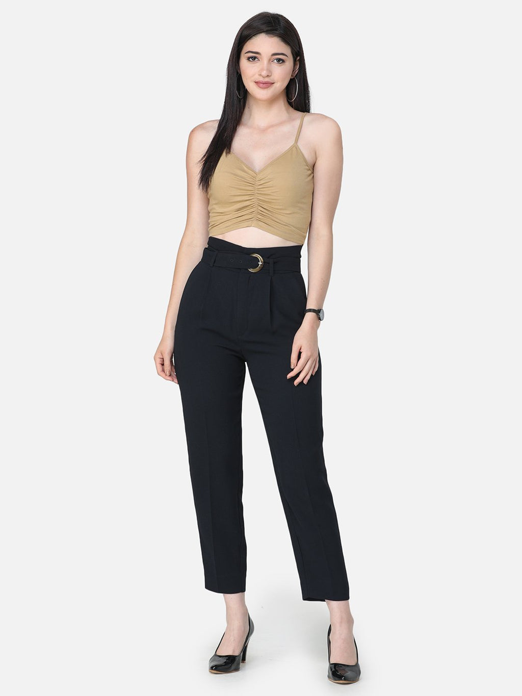 SCORPIUS SOLID GOLDEN CROP TOP