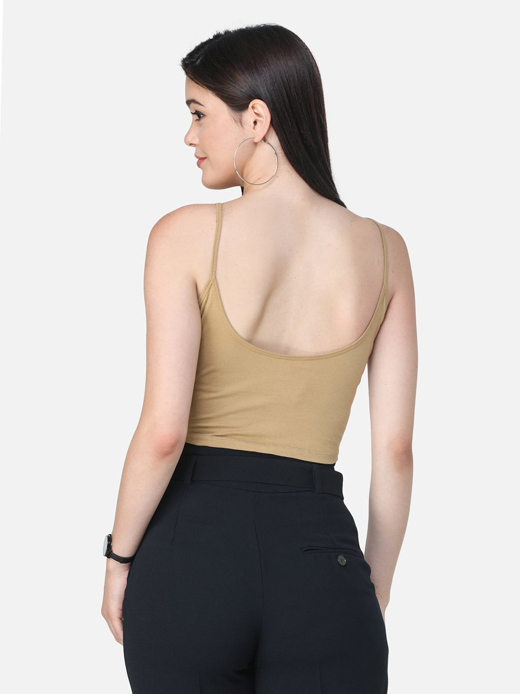 SCORPIUS SOLID GOLDEN CROP TOP