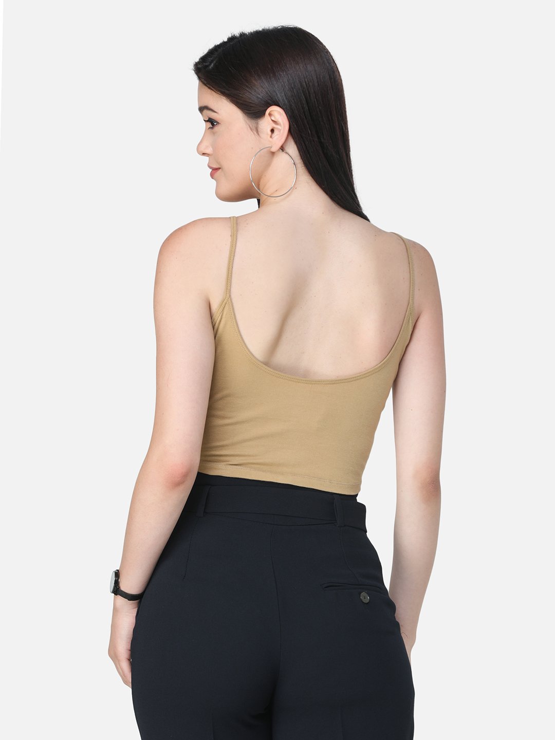 SCORPIUS SOLID GOLDEN CROP TOP