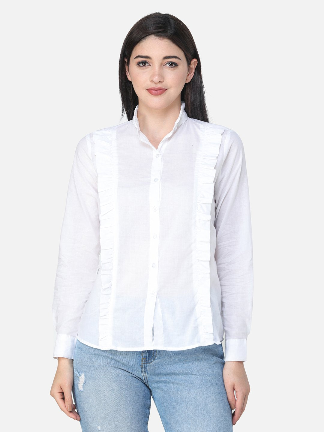 White Shirt with Frills