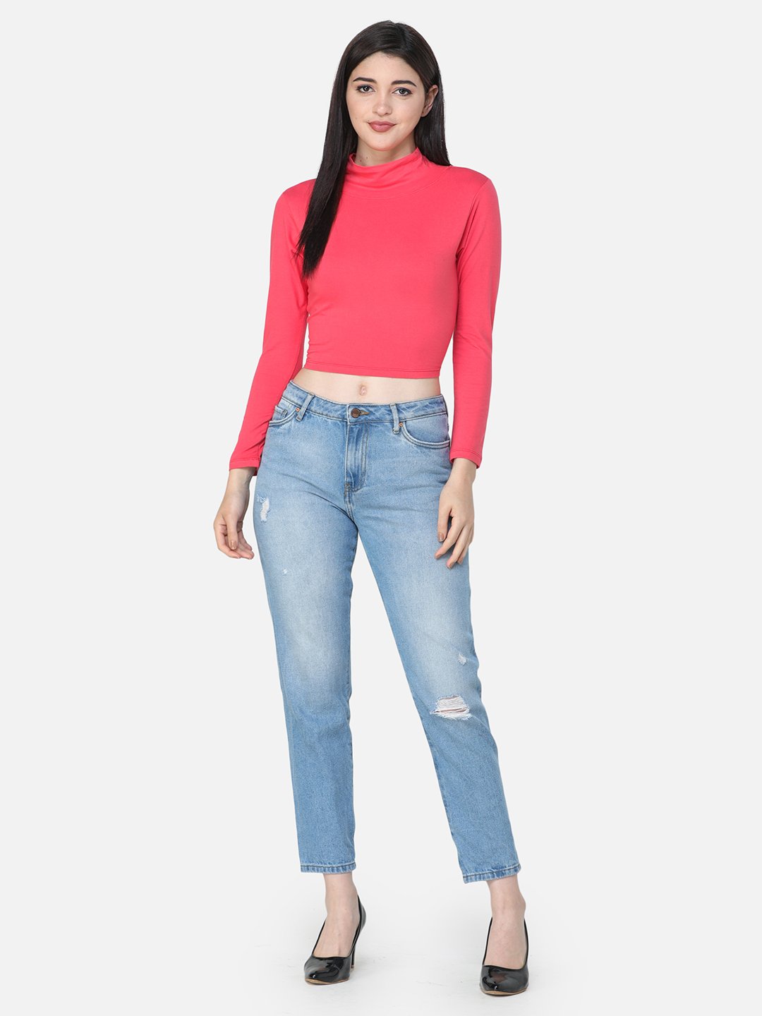 SCORPIUS SOLID CORAL TOP