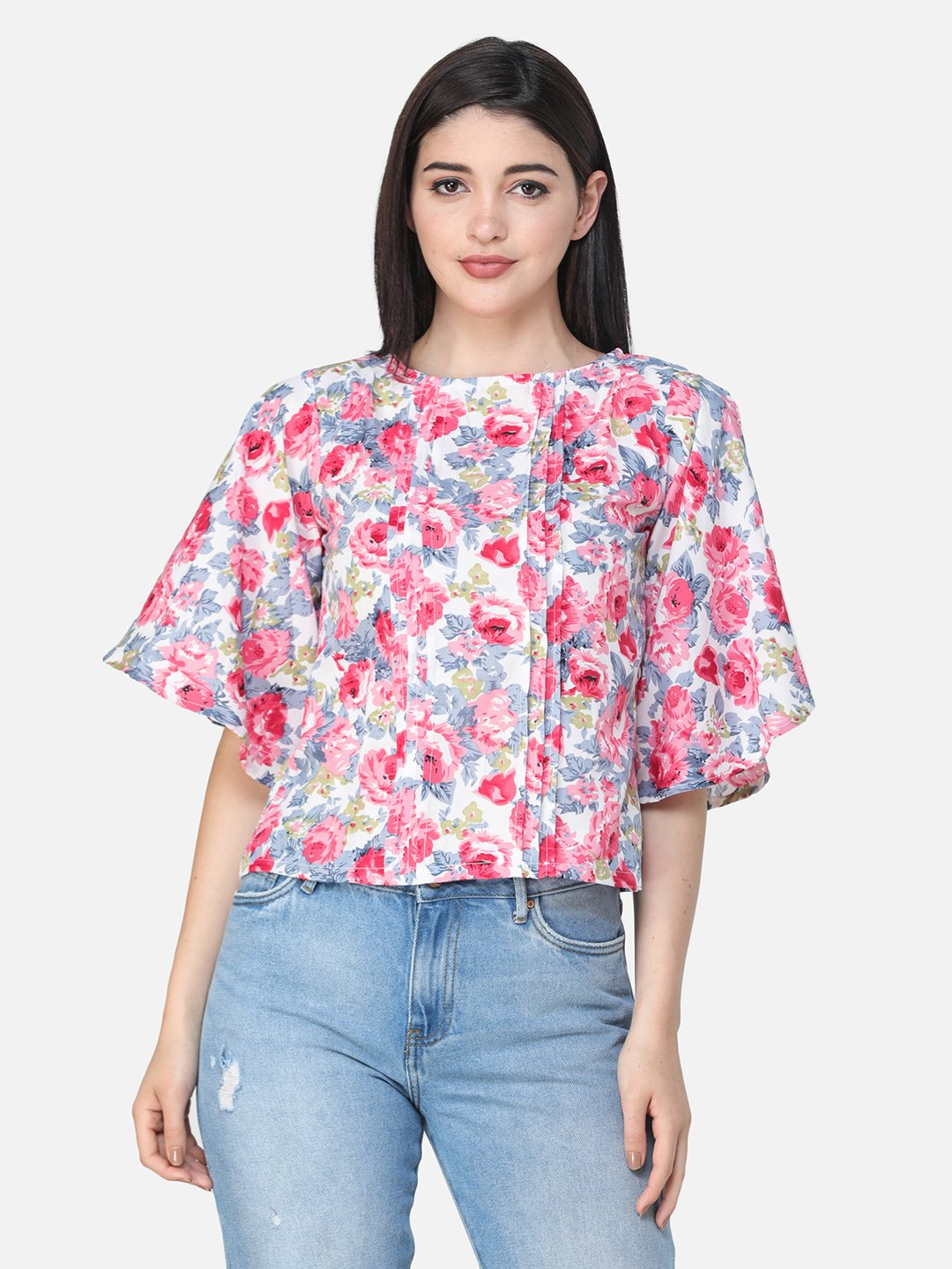 SCORPIUS FLORAL MULTI COLOR TOP