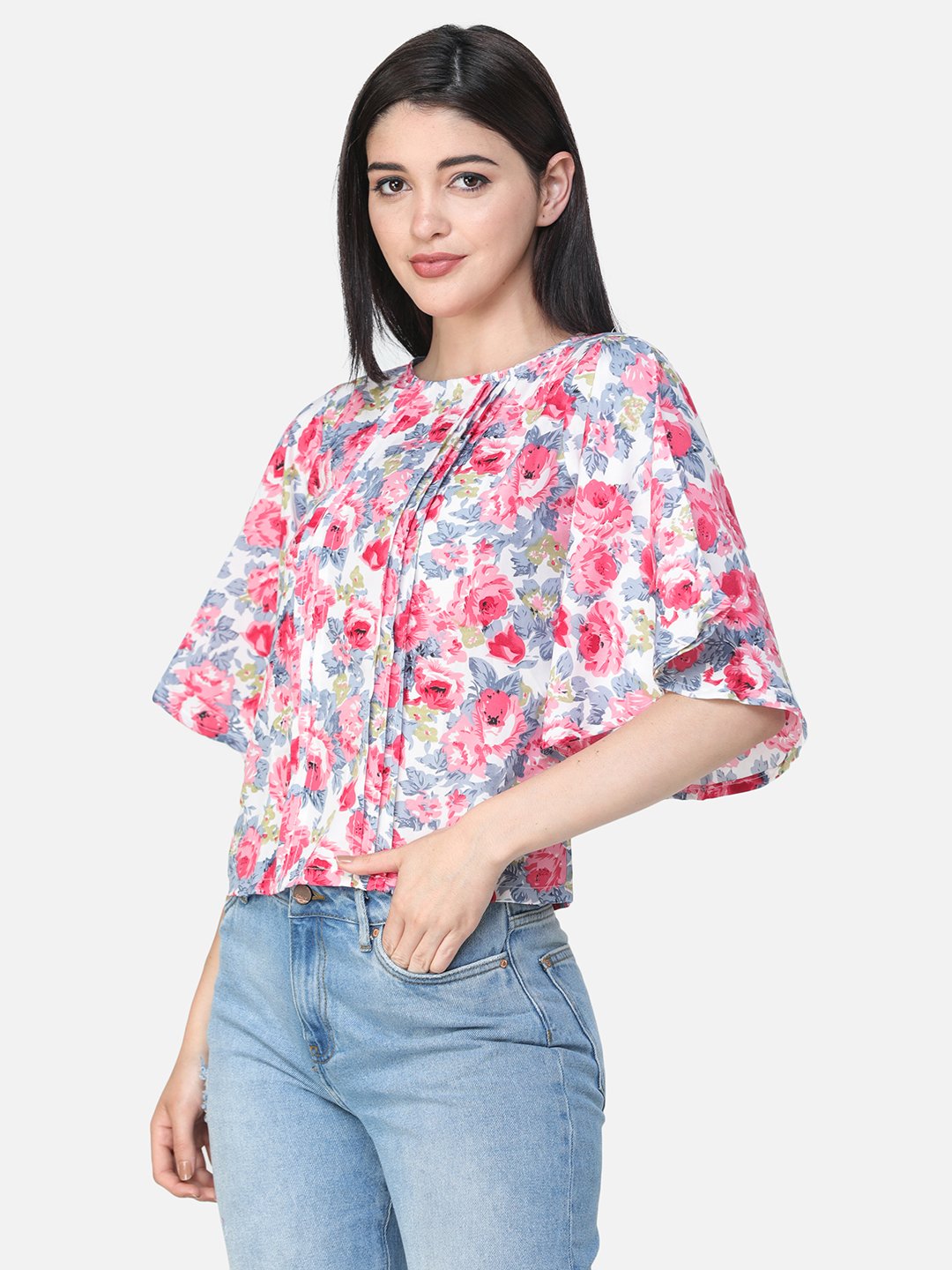 SCORPIUS FLORAL MULTI COLOR TOP