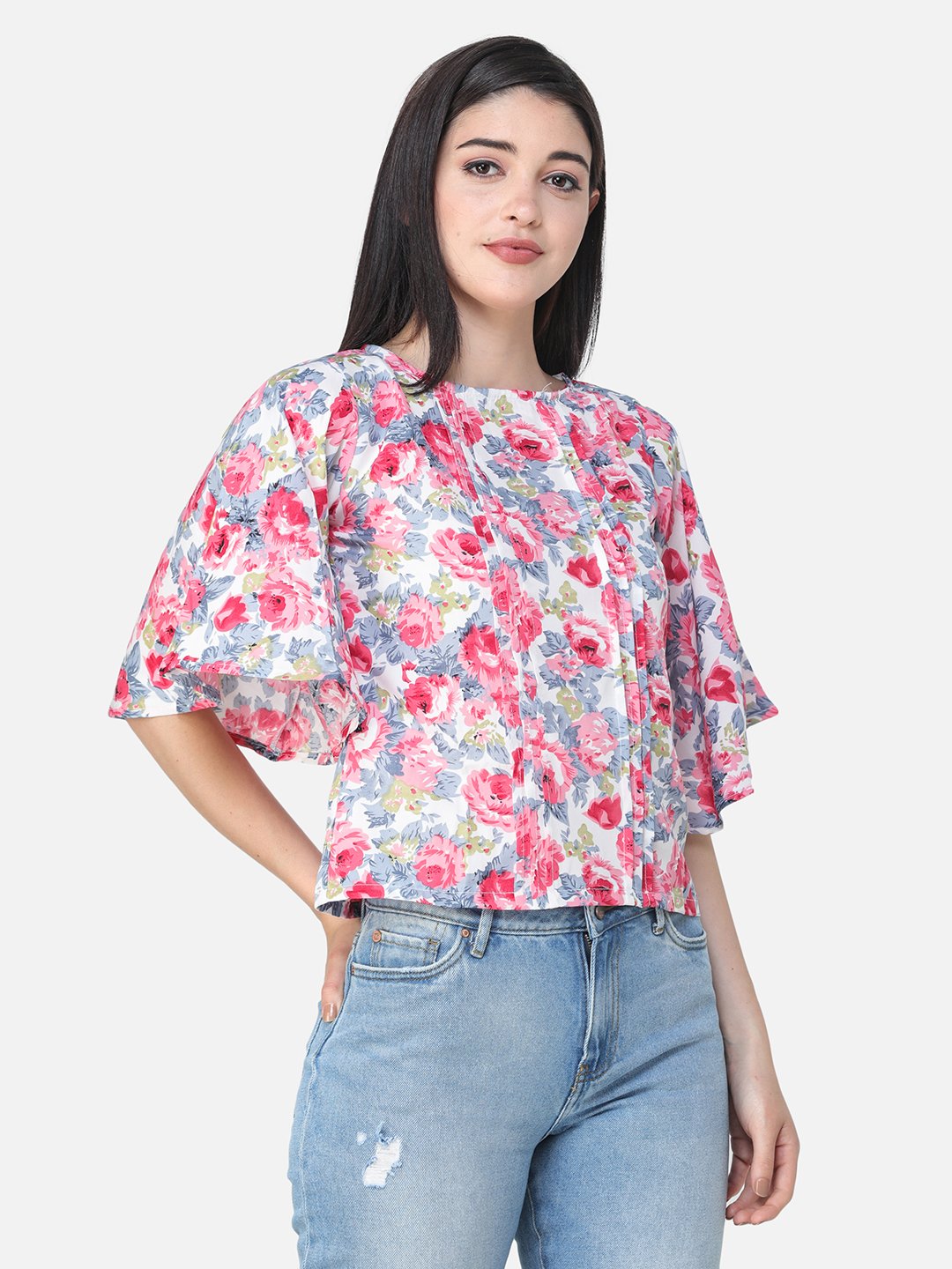 SCORPIUS FLORAL MULTI COLOR TOP