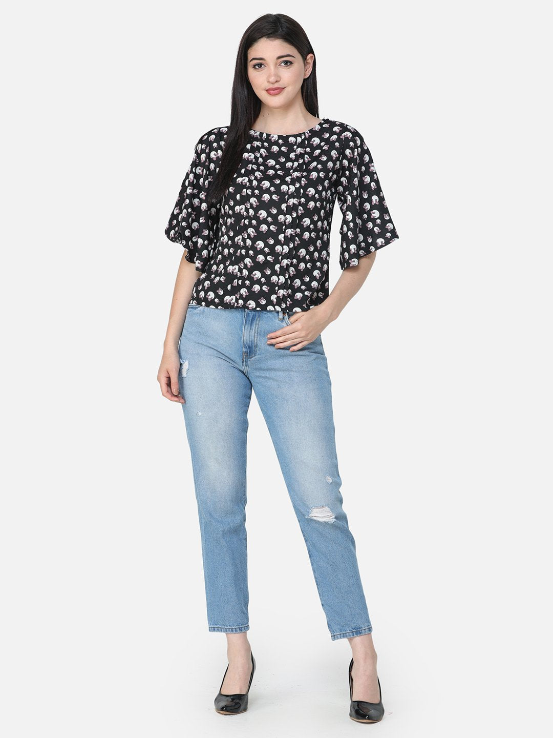 SCORPIUS PRINTED BLACK TOP