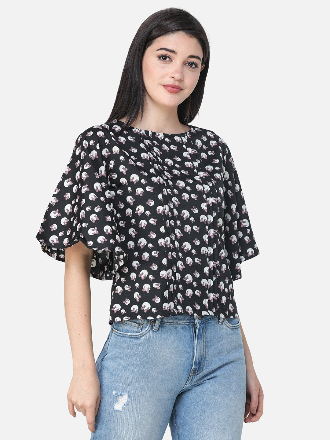 SCORPIUS PRINTED BLACK TOP