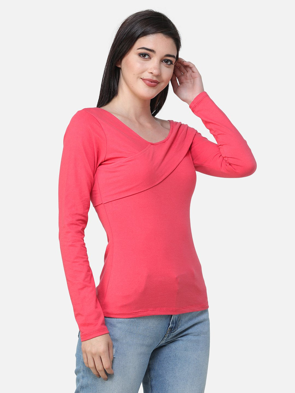 SCORPIUS SOLID CORAL TOP