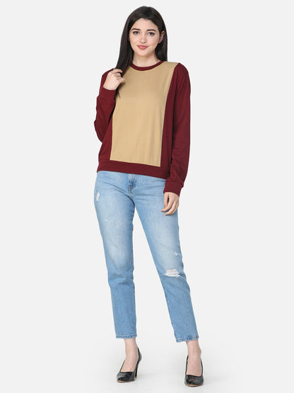 SCORPIUS SOLID MAROON TOP