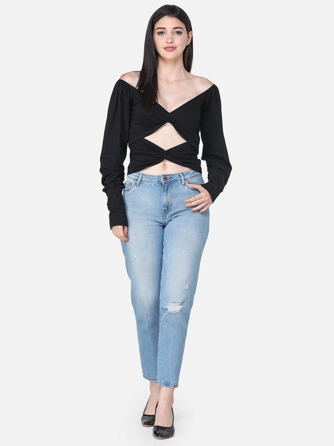 Black Designer Top