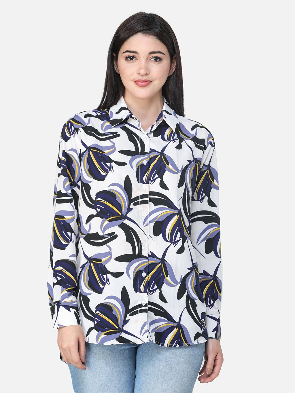 White Printed Shirt