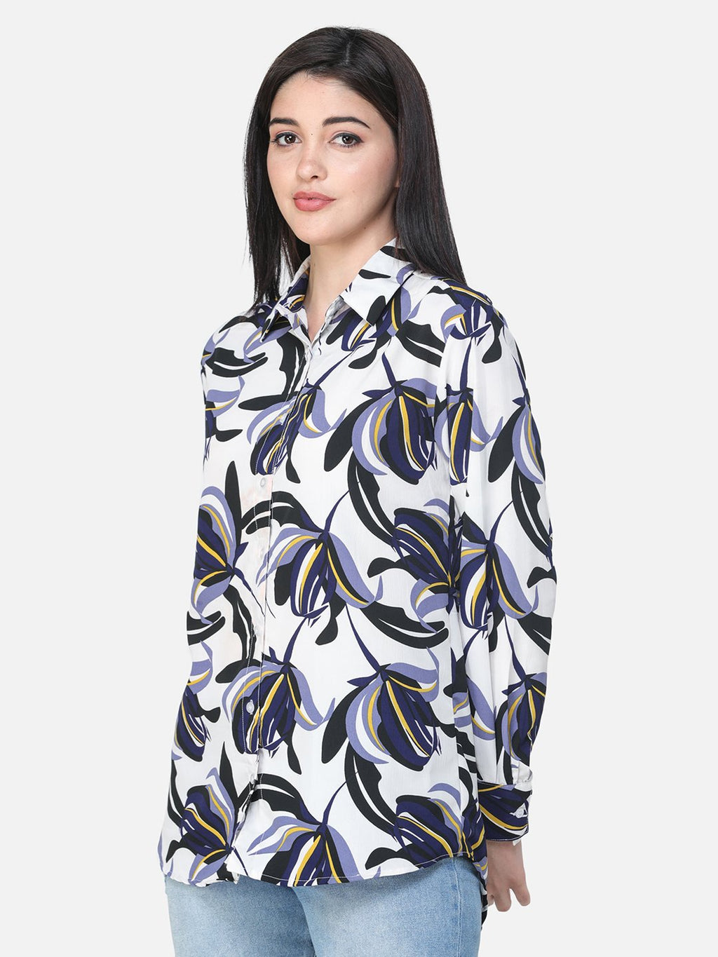 White Printed Shirt
