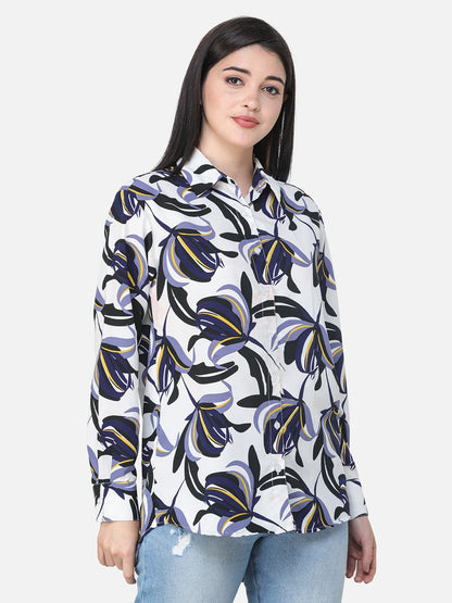 White Printed Shirt