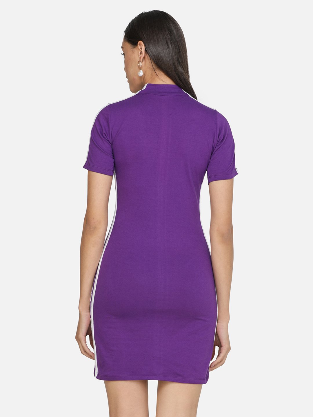 SCORPIUS Purple Printed Mini dress