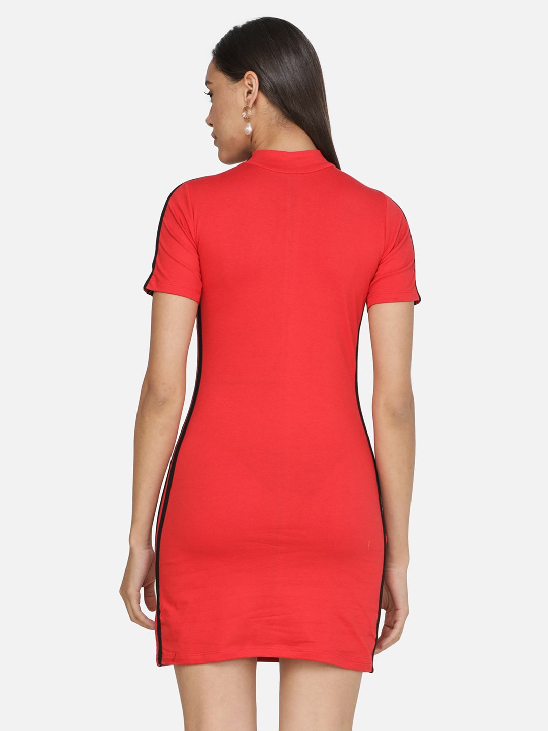 SCORPIUS Red Striped Mini dress