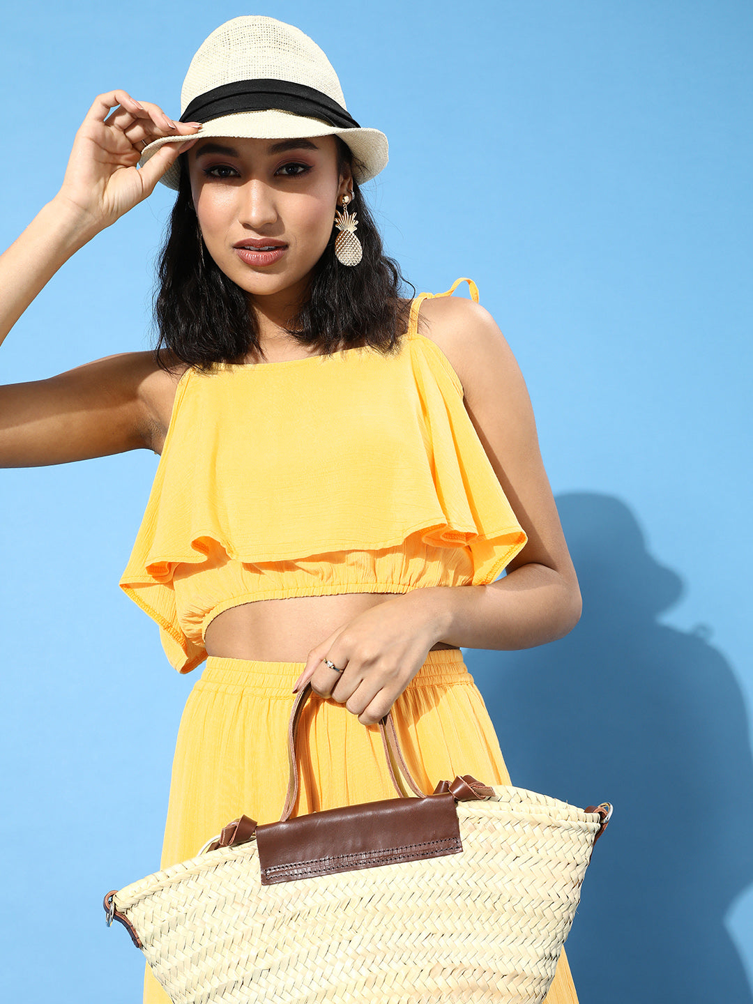 Cation Solid Yellow Clothing Set