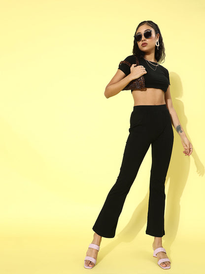 Cation Solid Black Clothing Set