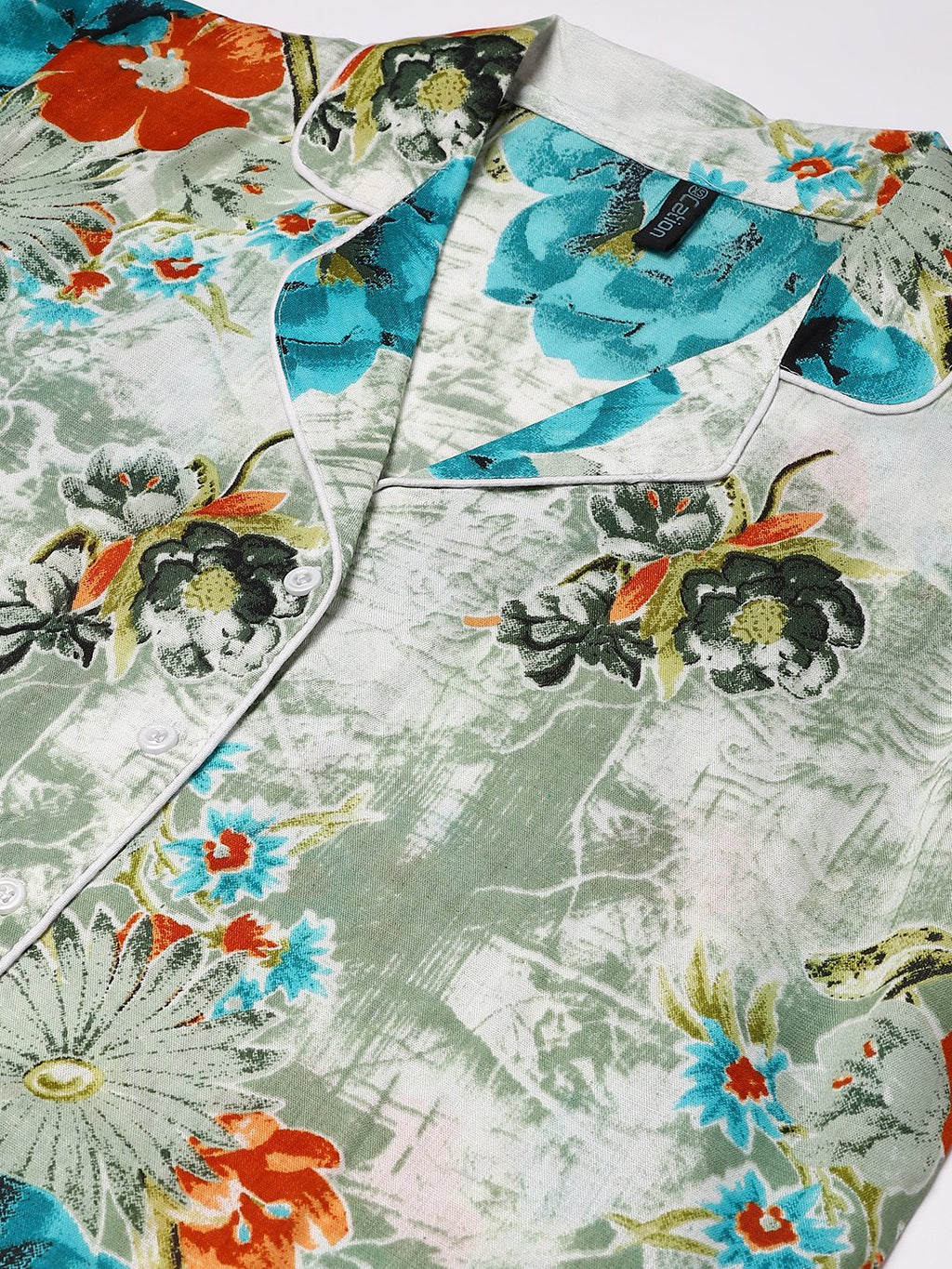 Cation Grey Printed Night Suit