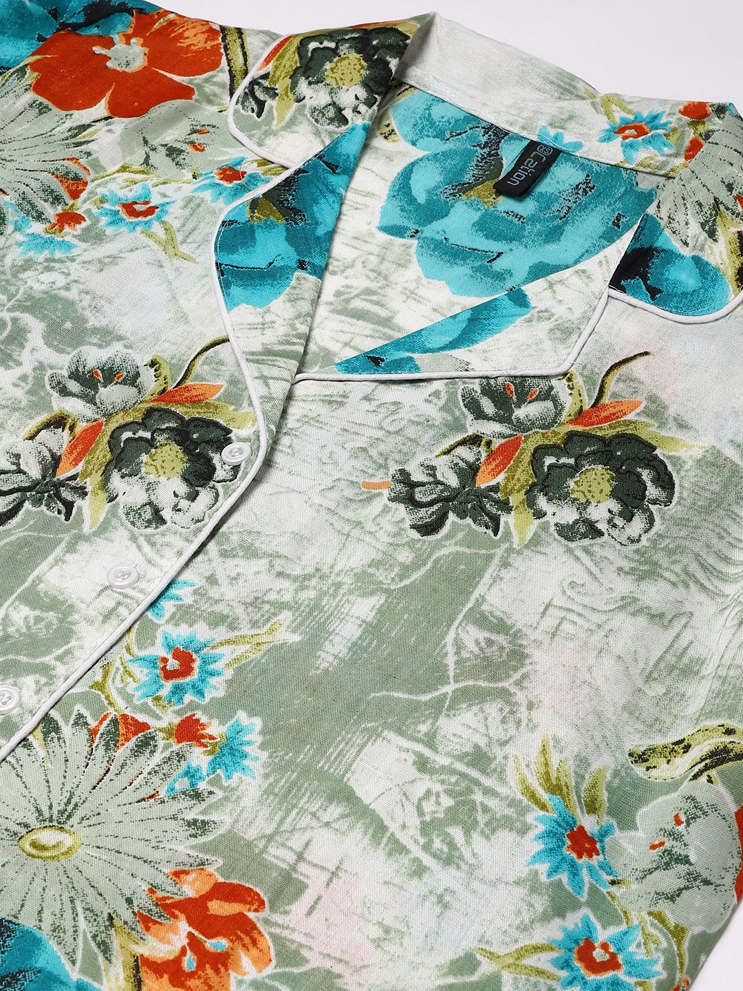 Cation Grey Printed Night Suit
