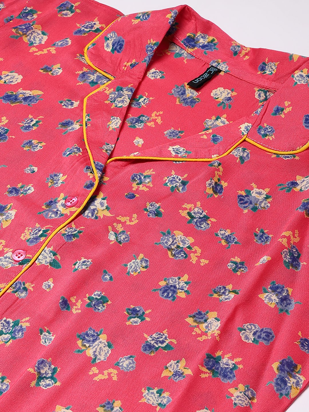Cation Pink Printed Night Suit