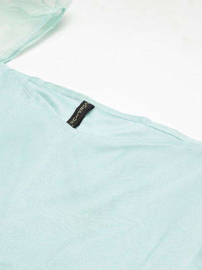 SCORPIUS Green Organza Croptop