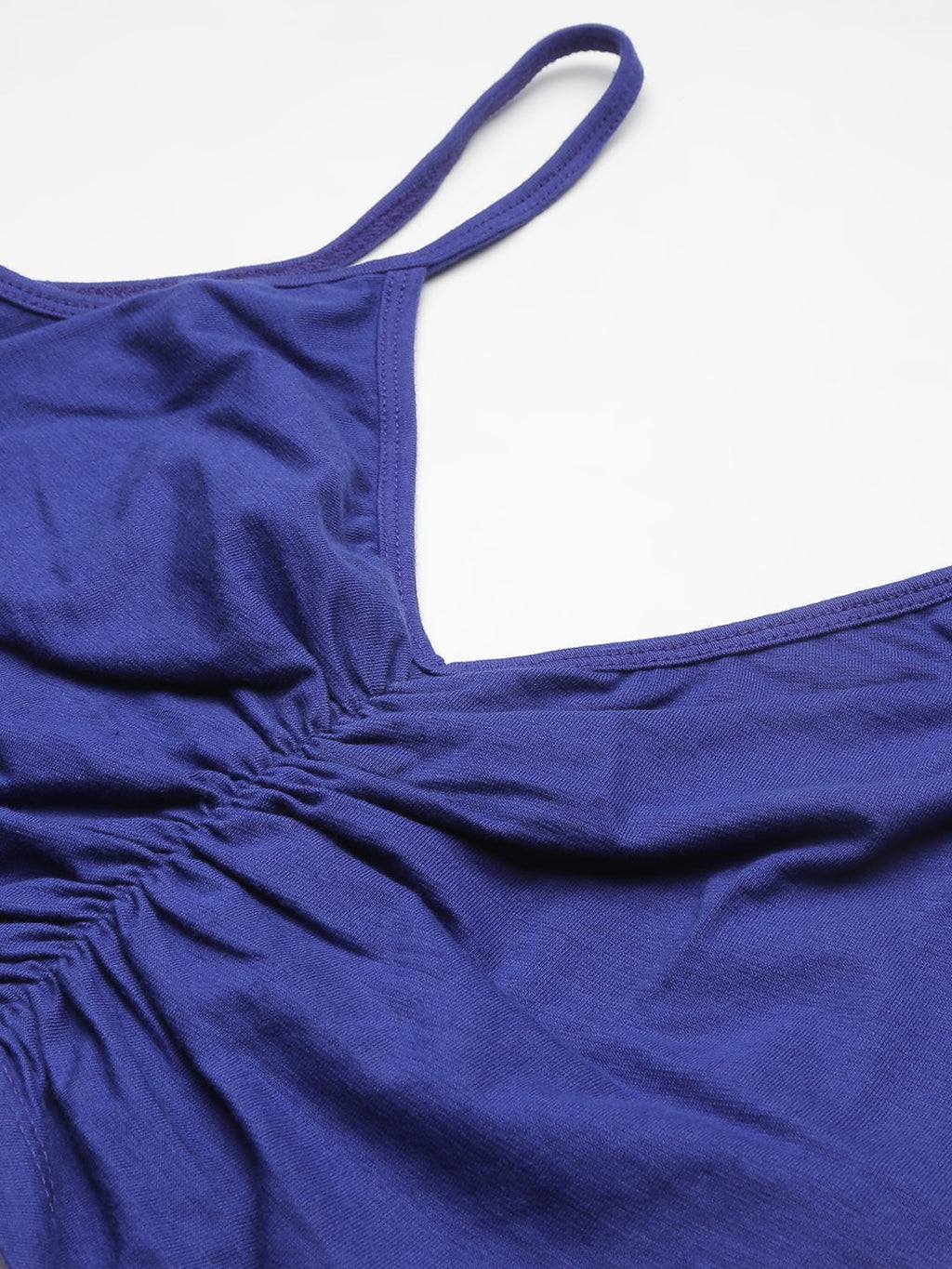 SCORPIUS Royal Blue Front Lastic Croptop