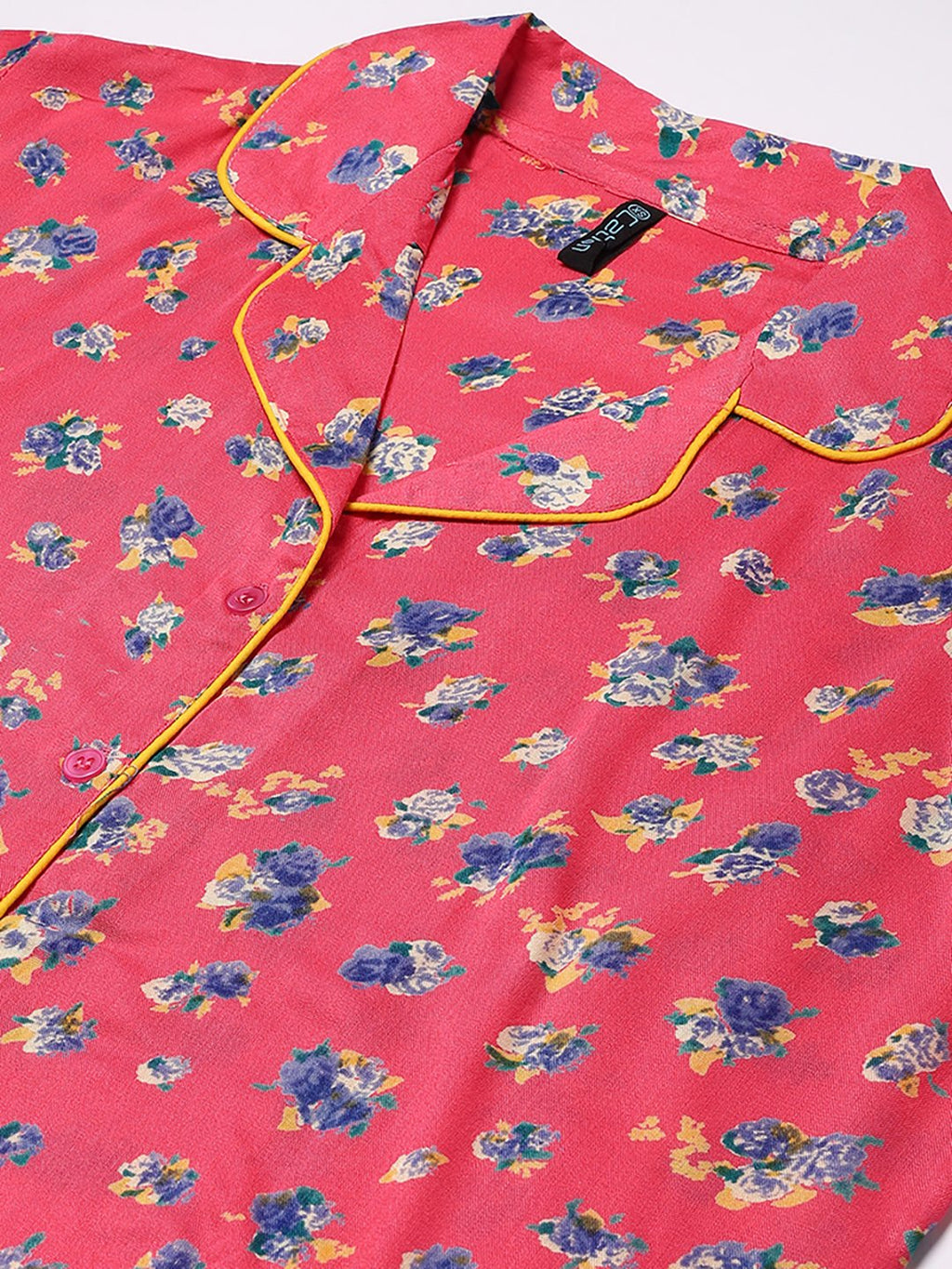 Cation Pink Printed Night Suit