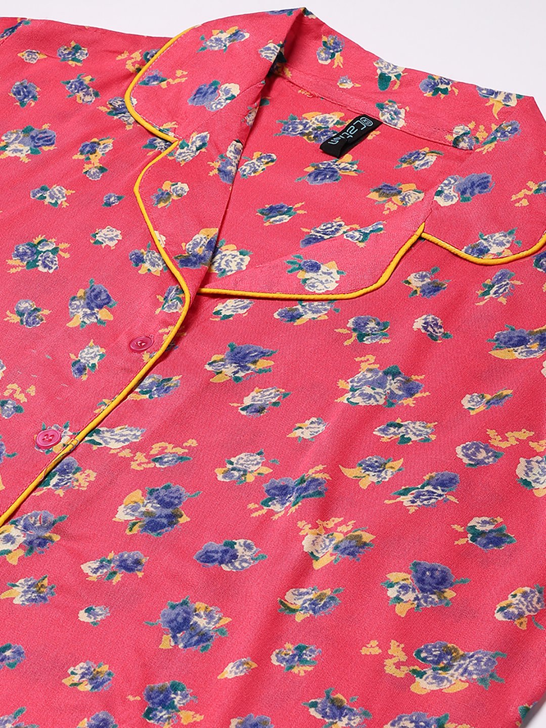Cation Pink Printed Night Suit