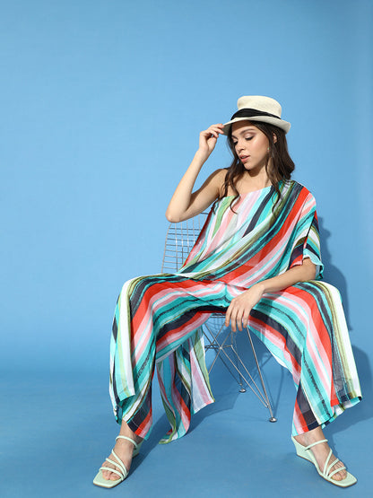 Cation Printed Multicolour Clothing Set
