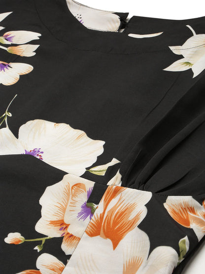 Black Floral Dress