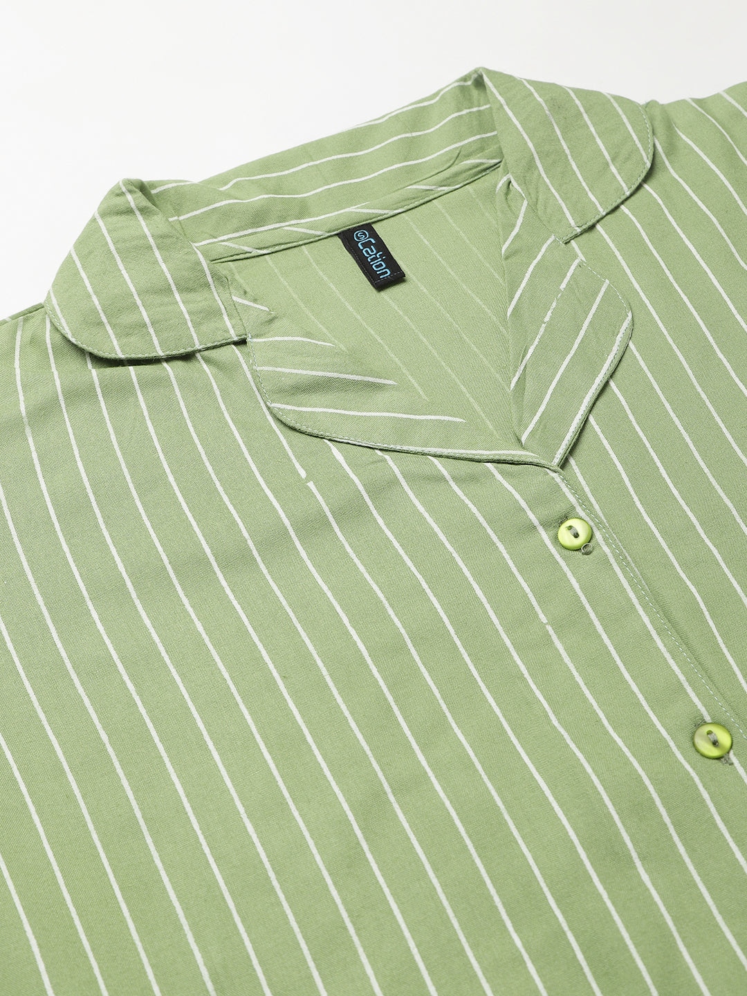 Cation Green Printed Night Suit