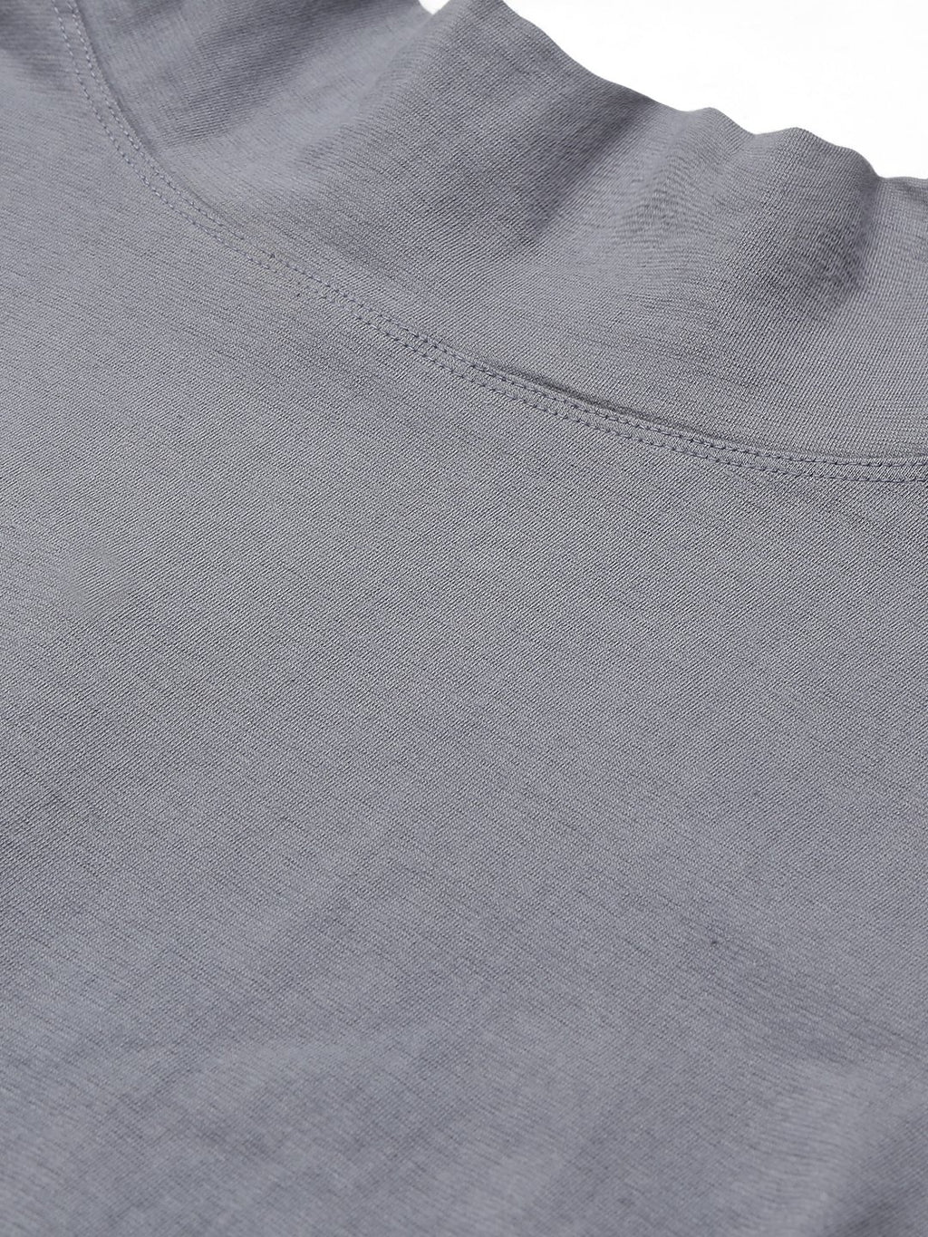 SCORPIUS Grey Full sleeve high neck croptop