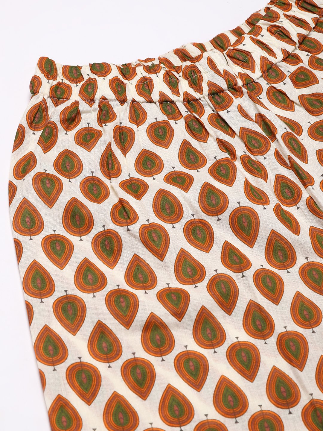 Cation Brown Printed Night Suit