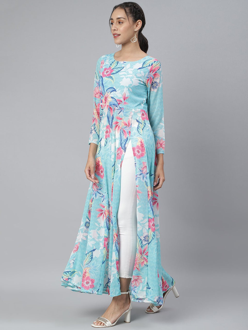 SCORPIUS Blue Front slit Longtop