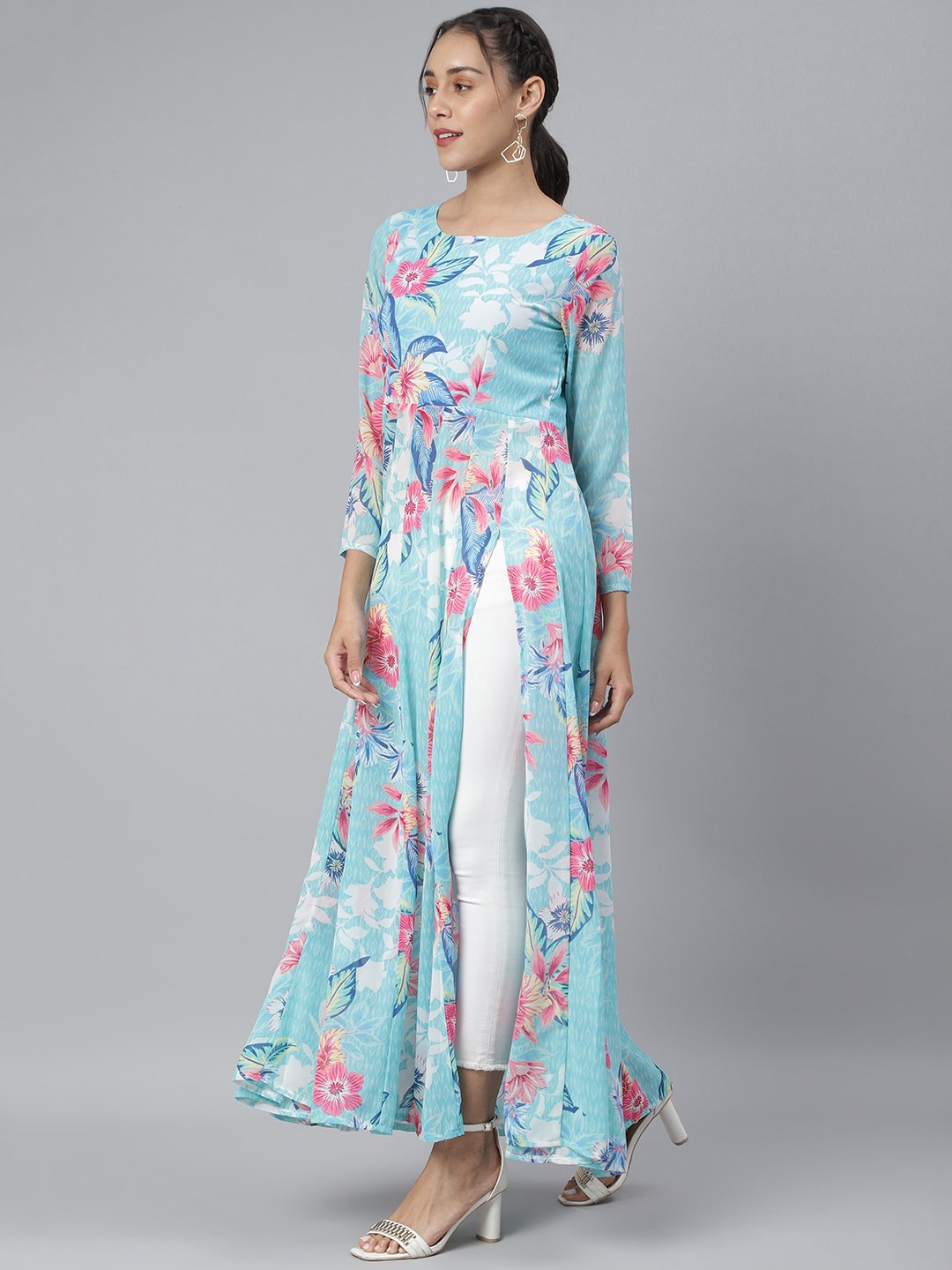 SCORPIUS Blue Front slit Longtop