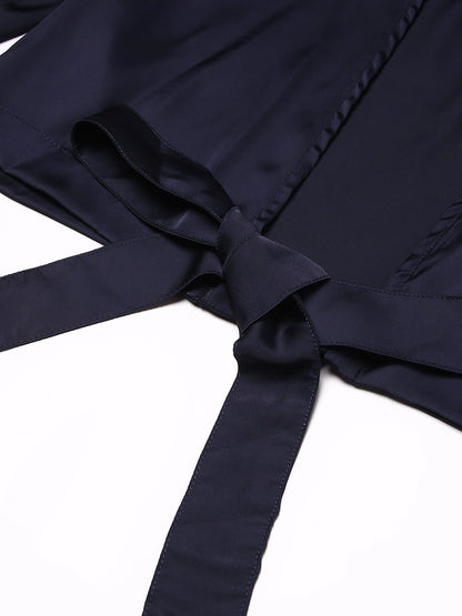 Designer Solid Navy Top