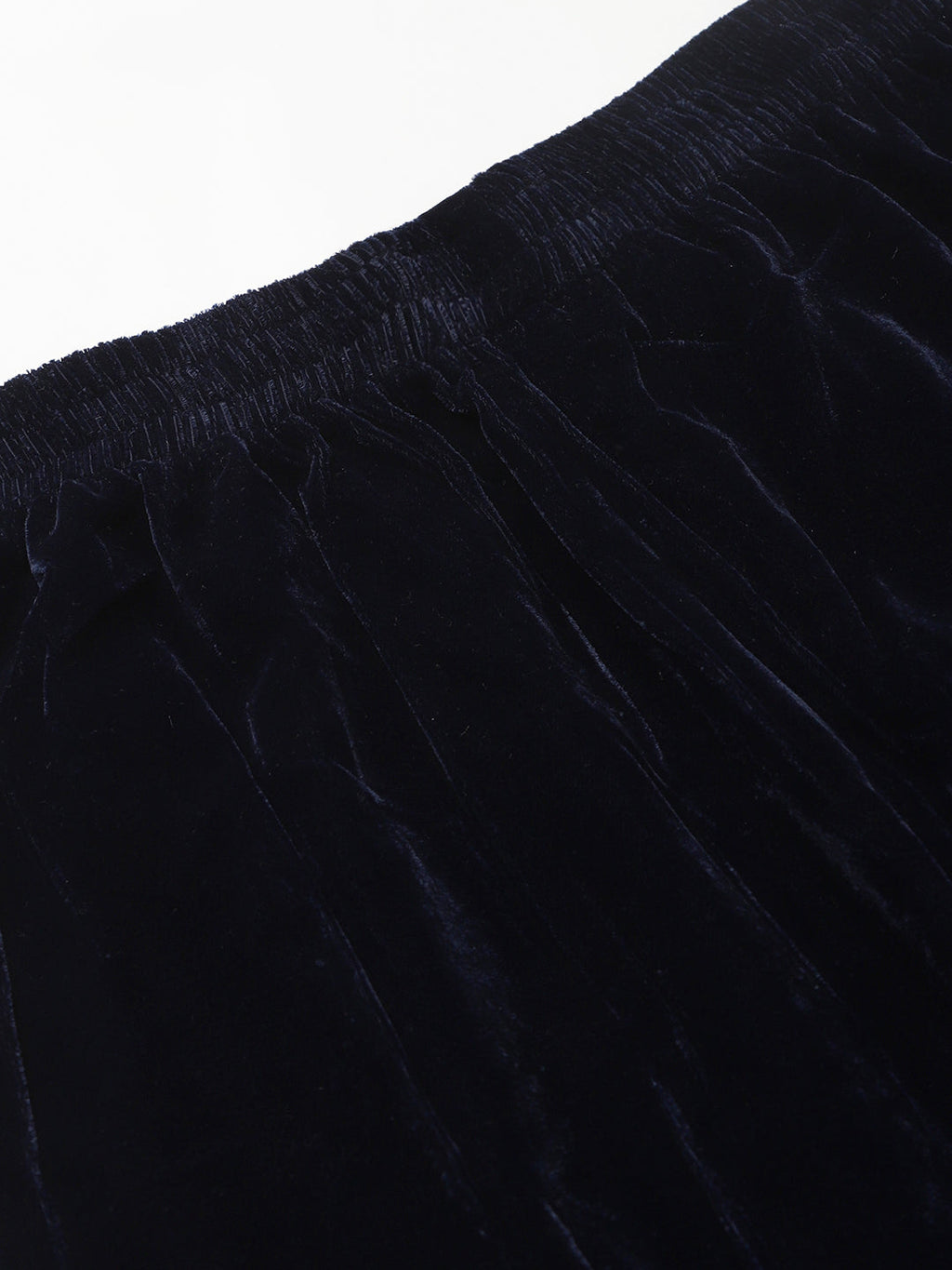 Cation Navy Blue Velvet Night Suit