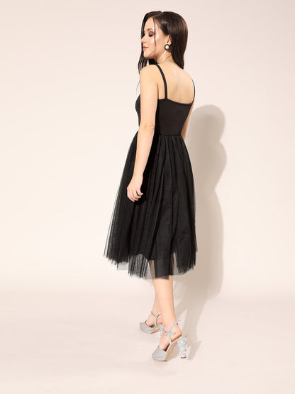 SCORPIUS Black Tulle Dress