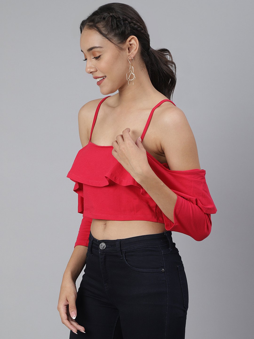 SCORPIUS Magenta Crop top